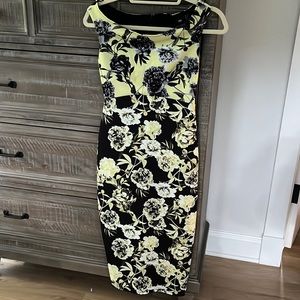 ASOS maternity fitted dress floral print size extra small